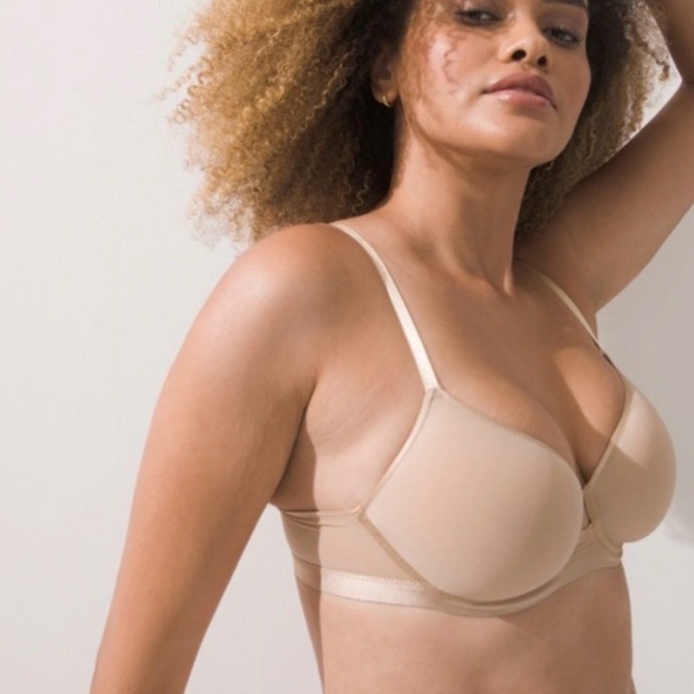 SOMA Lightest Lift Perfect coverage bra in tan bisque color size 36DDD NWOT